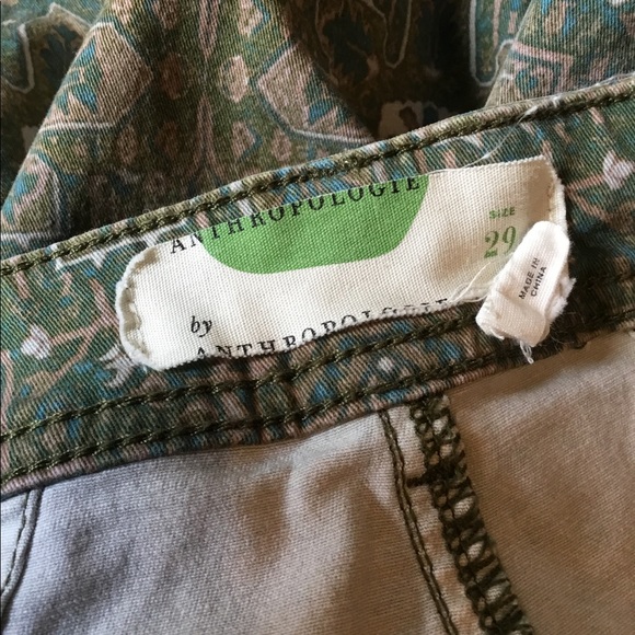 Anthropologie Floral Tapestry Print Jeans - Picture 5 of 7